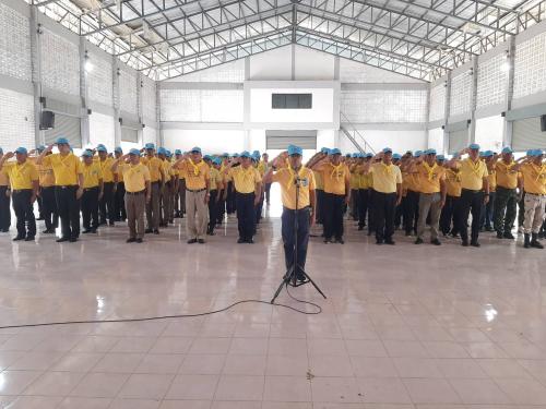 พช.เขาวง ร่วมกิจกรรมจิตอาสาพัฒนาทำความสะอาดและปรับปรุงภูมิทัศน์